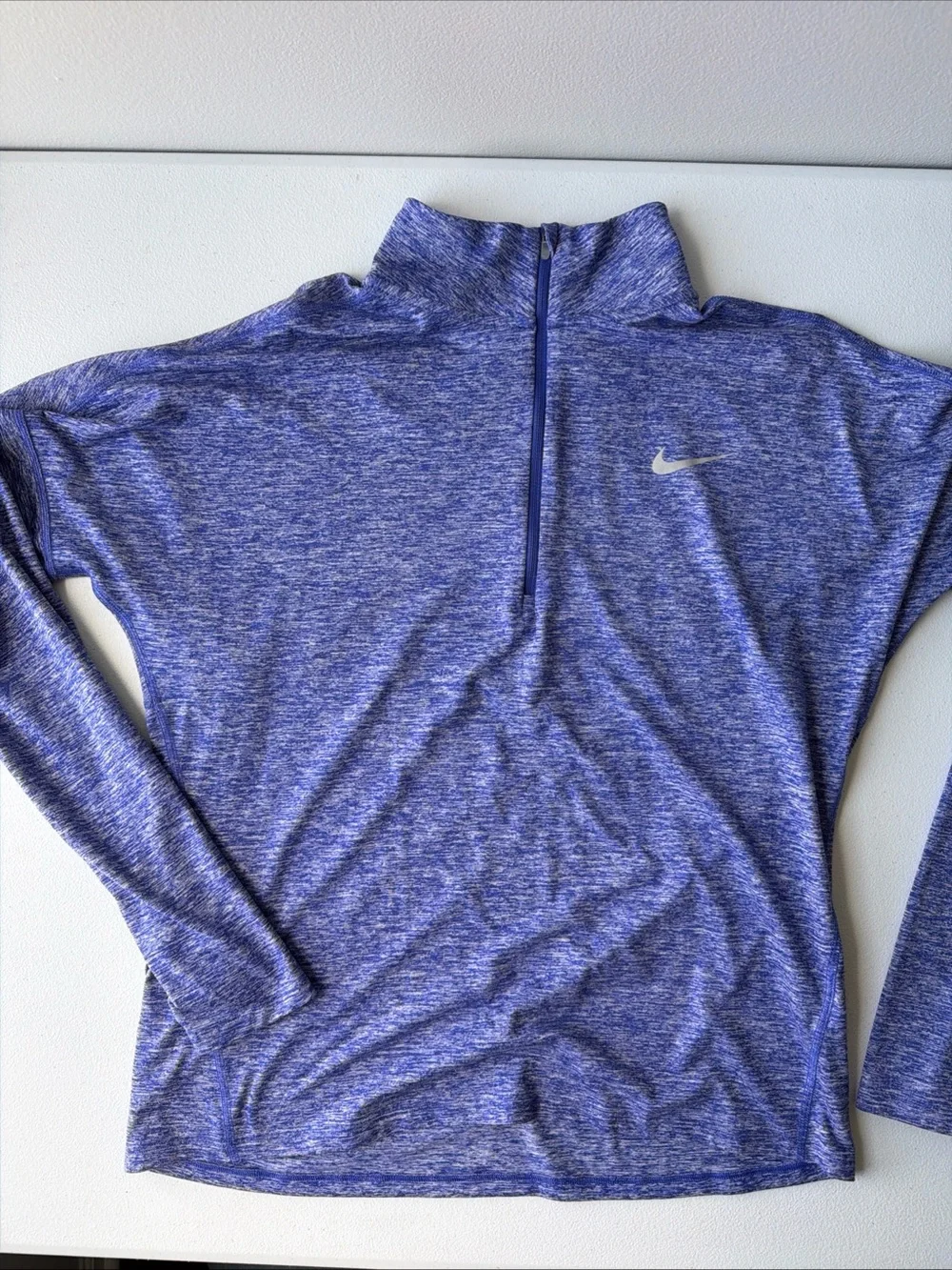 Nike Women's Heathered Purple Quarter-Zip Pullover